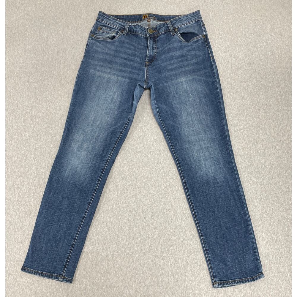 Kut from the Kloth Jeans Womens 10 Blue Denim Cotton Blend Stretch Skinny